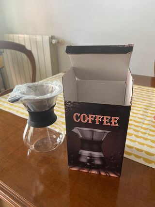 Cafetera de filtro de vidrio