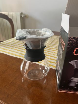 Cafetera de filtro de vidrio