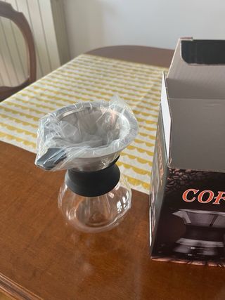 Cafetera de filtro de vidrio