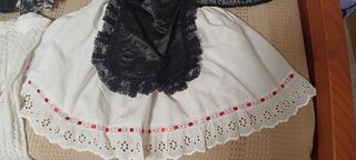 Traje Baturra Niña Blanco