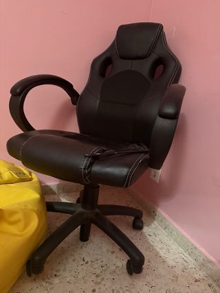 Silla Gamer/Oficina Piel Negra