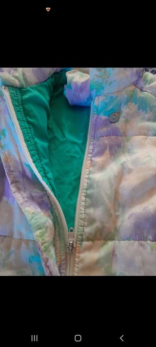 Giubbino imbottito colorato bambina