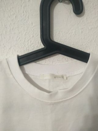 Camiseta Zara Blanca sin Mangas