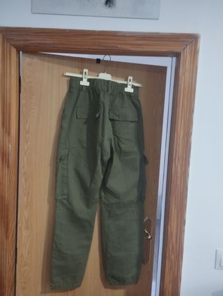 Pack 2 Pantalones Cargo Bershka Verde Oliva