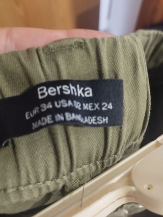 Pack 2 Pantalones Cargo Bershka Verde Oliva