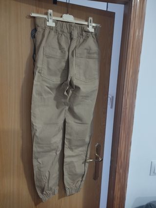Pack 2 Pantalones Cargo Bershka Verde Oliva