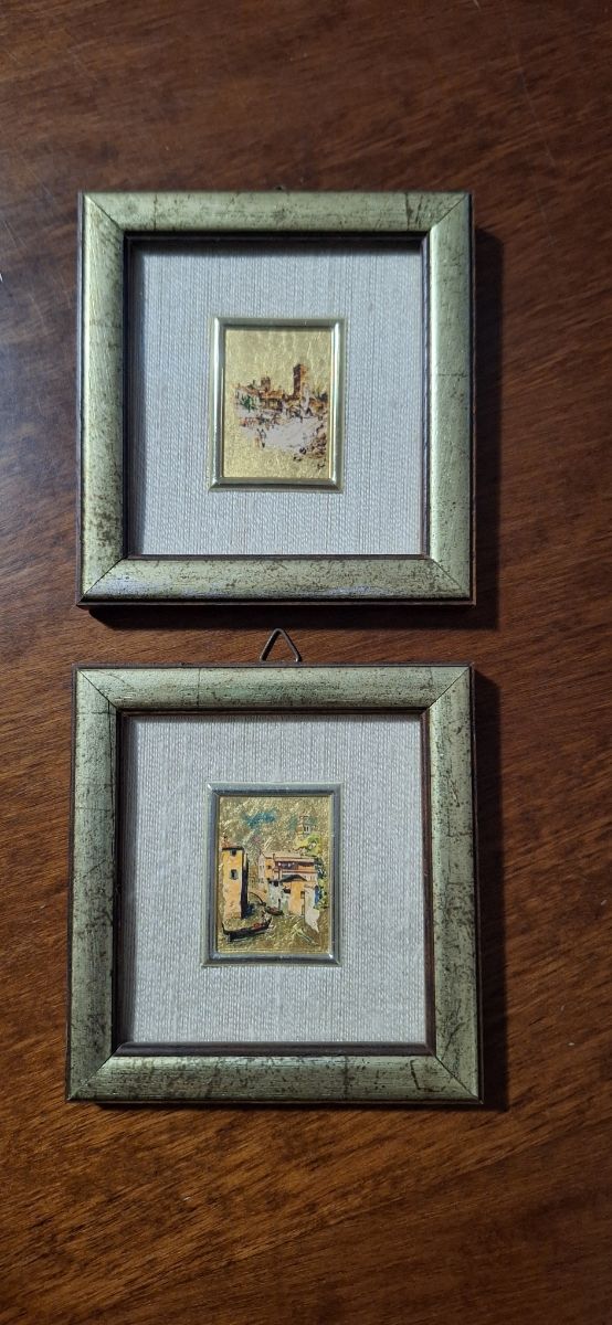 Quadretti Foglia Oro 23k