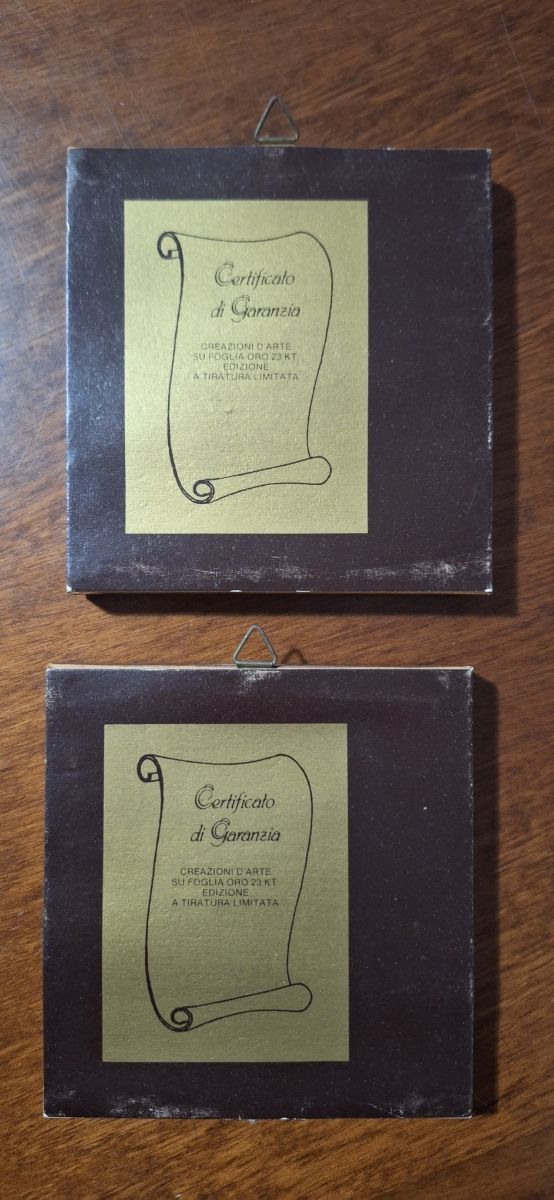 Quadretti Foglia Oro 23k