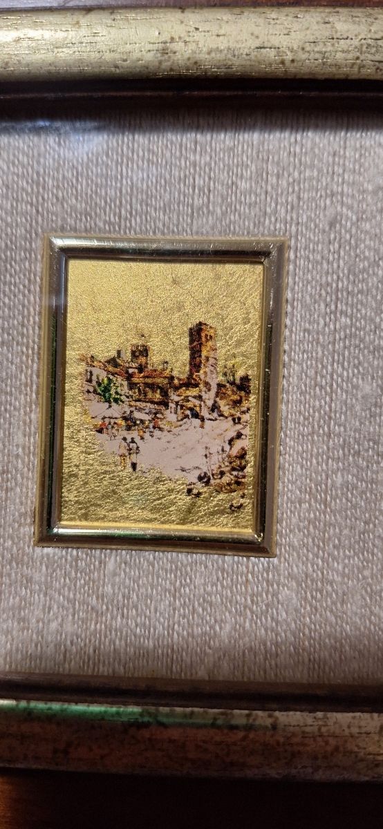 Quadretti Foglia Oro 23k