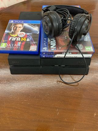 PS4 con Videojuegos y Auriculares Speedlink 