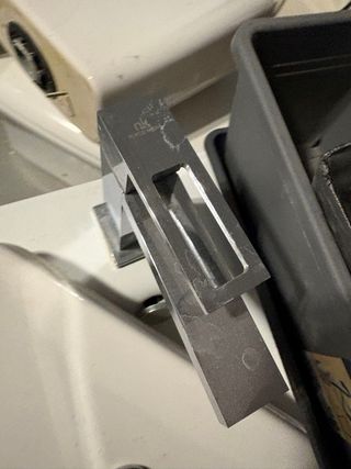 Mueble de baño Porcelanosa blanco.