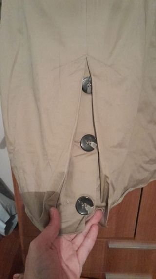 Gabardina Beige Pull&Bear Talla M