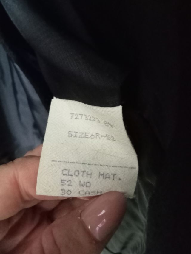 Giacca uomo nera con spacchetti