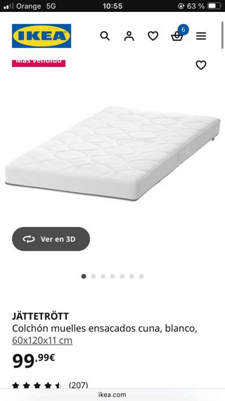 Cuna de colecho blanca