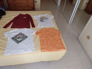 Lote de 4 Camisetas Tallas 11/12 y 12/13