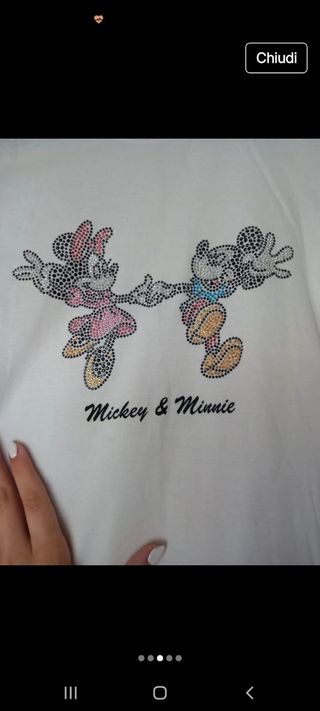 Maglietta manica lunga bambina Mickey & Minnie