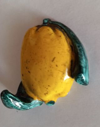 Appendino in ceramica giallo