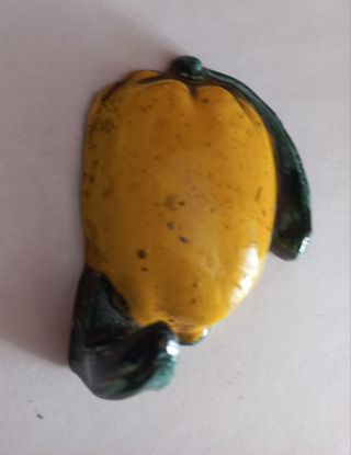 Appendino in ceramica giallo