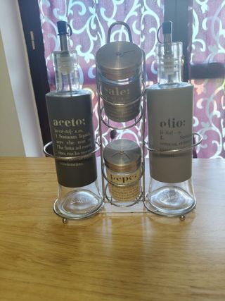 Set condimenti Vde con supporto