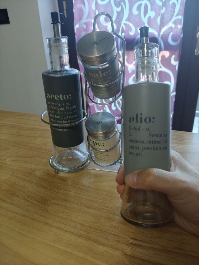 Set condimenti Vde con supporto