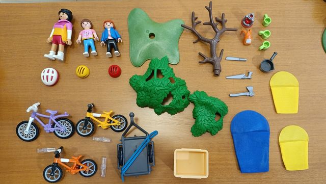 Playmobil Excursión Bicicleta y Acampada