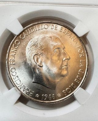 España 100 Pesetas Plata 1966 Estrella 66