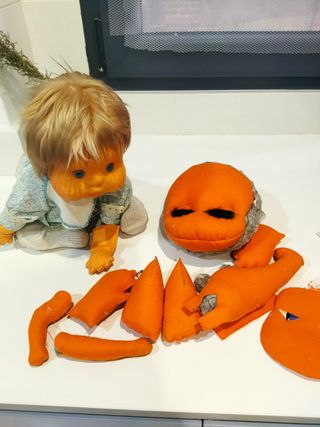 Set bambole vintage anni '70 + pezzi