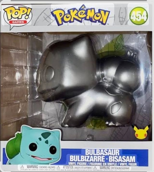 Funko Pop! Pokémon Bulbasaur #454 Plateado