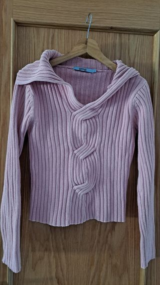 Jersey de lana rosa