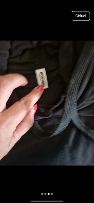 Felpa Moschino Nera con Orsetto