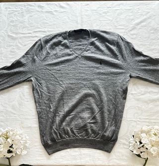 Jersey polo ralph lauren, gris talla XL