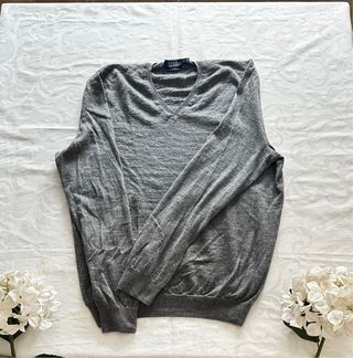 Jersey polo ralph lauren, gris talla XL
