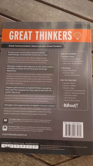 Libro de Inglés Great Thinkers