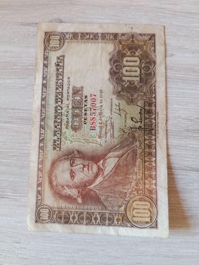 Oferta de 100 Pesetas 1948 Notas