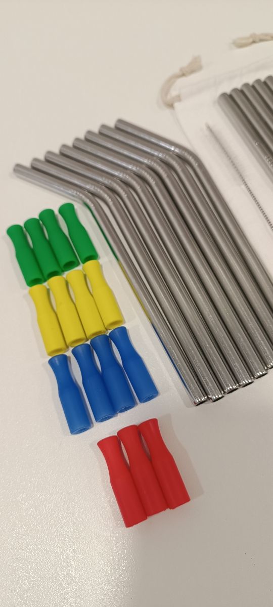 Set de pajitas de Acero Inoxidable