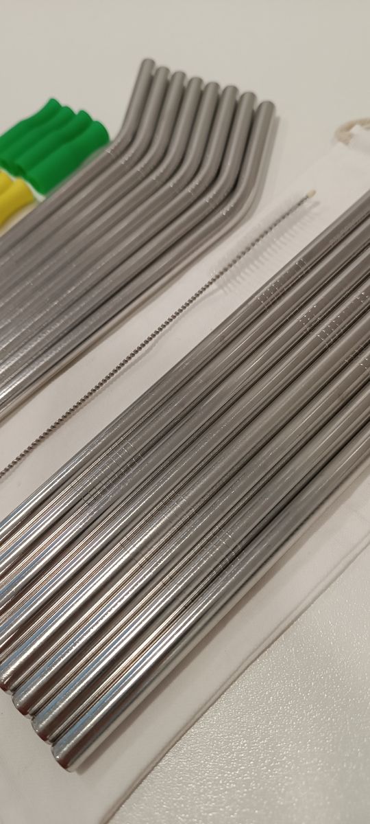 Set de pajitas de Acero Inoxidable