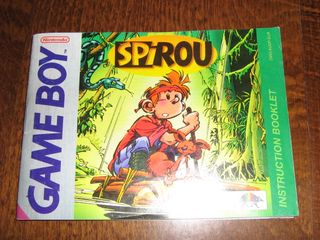 MANUAL SPIROU GAME BOY CLÁSICA (NINTENDO) ESPAÑOL