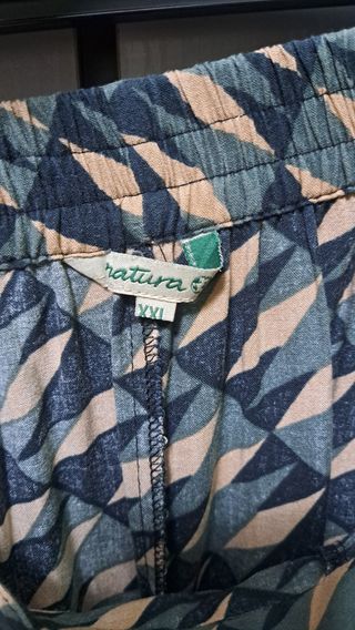 Conjunto Blusa y Falda pantalón Largo Estampada