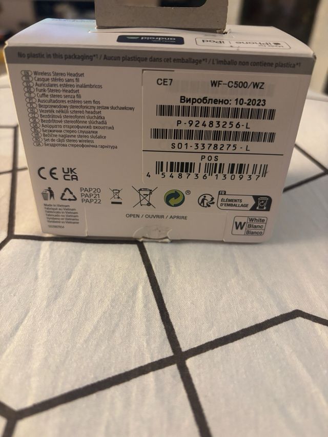 Sony WF-C500 Auriculares Blancos