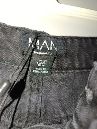 Pantalones vaqueros anchos MAN negros