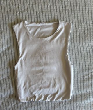 Top sin mangas blanco 