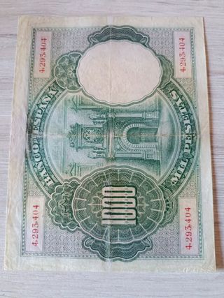 Billete 1000 Pesetas España 1926