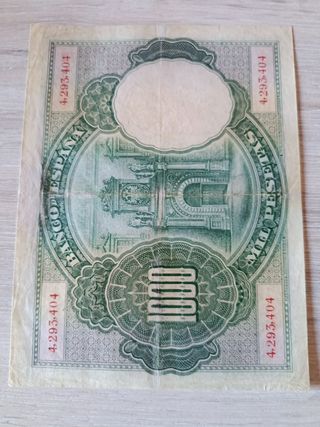 Billete 1000 Pesetas España 1926