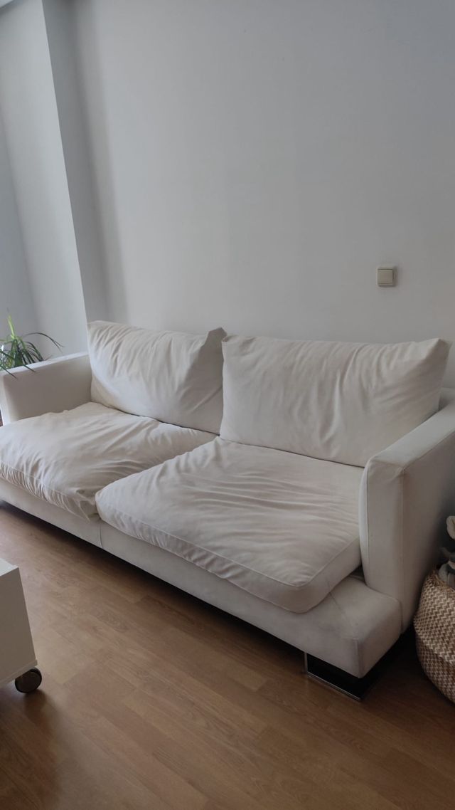 Sofá 2 plazas blanco