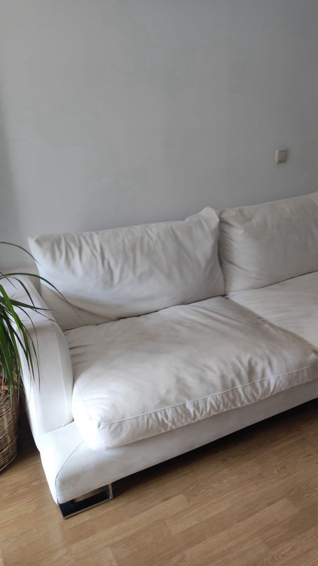 Sofá 2 plazas blanco