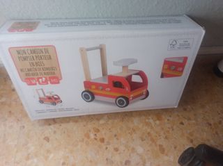 Camión Bomberos Andador Madera 12-36M