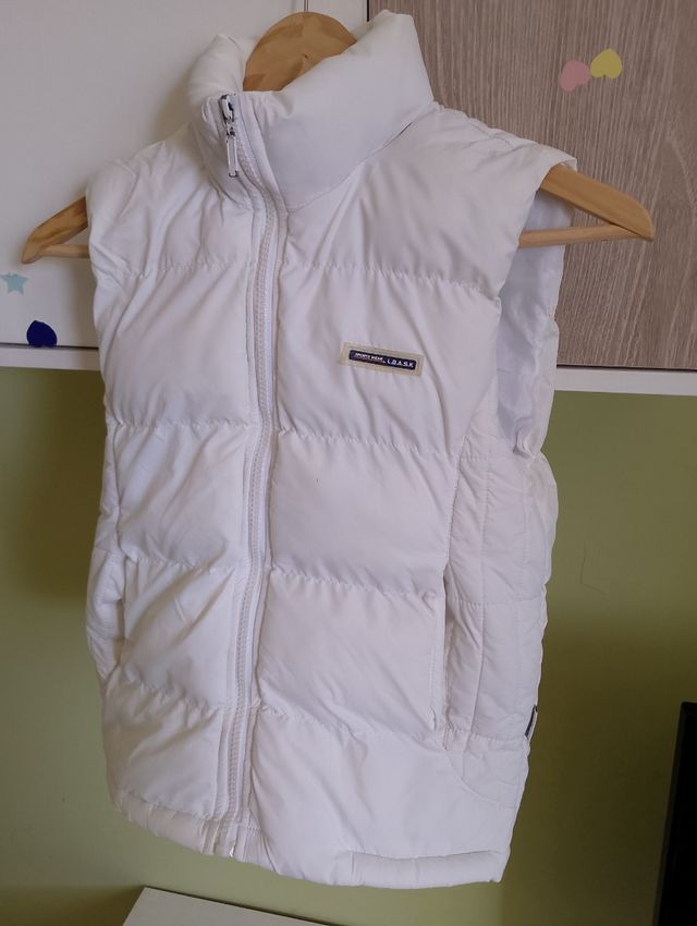 Chaleco blanco chica Peak brand  talla 8 teen