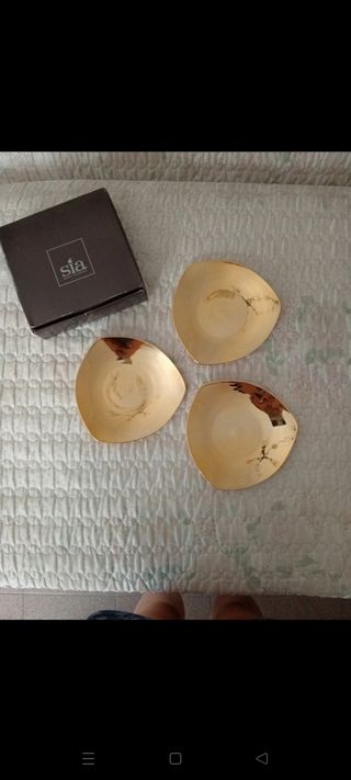 Set 3 Piatti Oro Sia