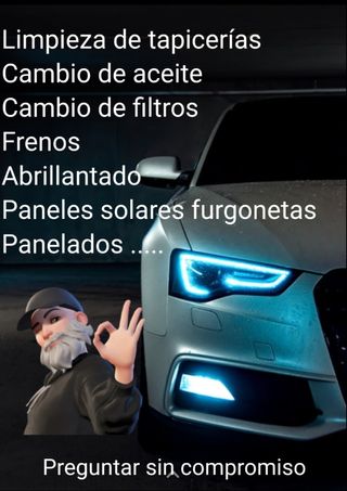 Servicio de mecánica rápida y limpieza de vehículo