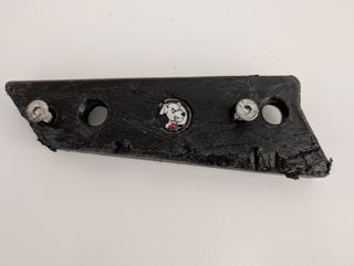 Protector guía cadena AXP naranja